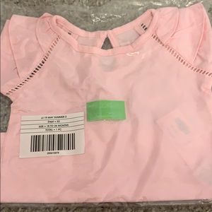 Janie and Jack Pink Ruffle Tee 18-24 Months